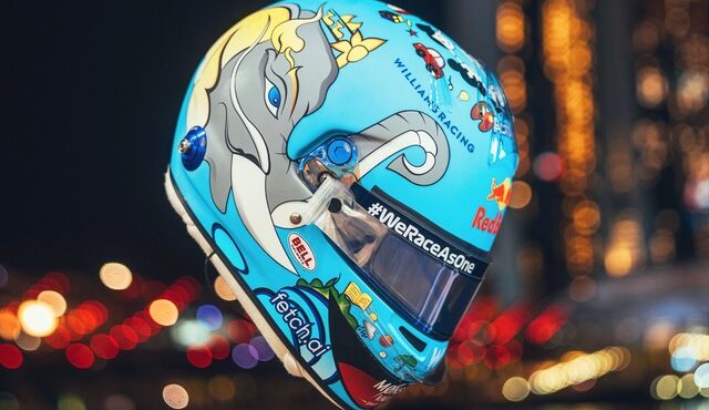 ALEX ALBON HELMET
